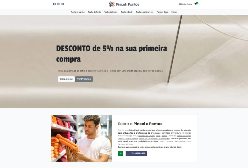 Home da pincel e pontos